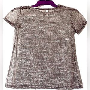 Victoria secret transparent blouse with glitter